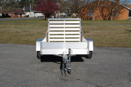 New 2025 ALUMA 548 w/ 12" Solid Sides and Tailgate Utility Trailer