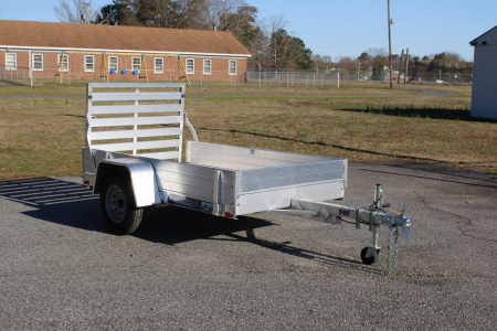 New 2025 ALUMA 548 w/ 12" Solid Sides and Tailgate Utility Trailer