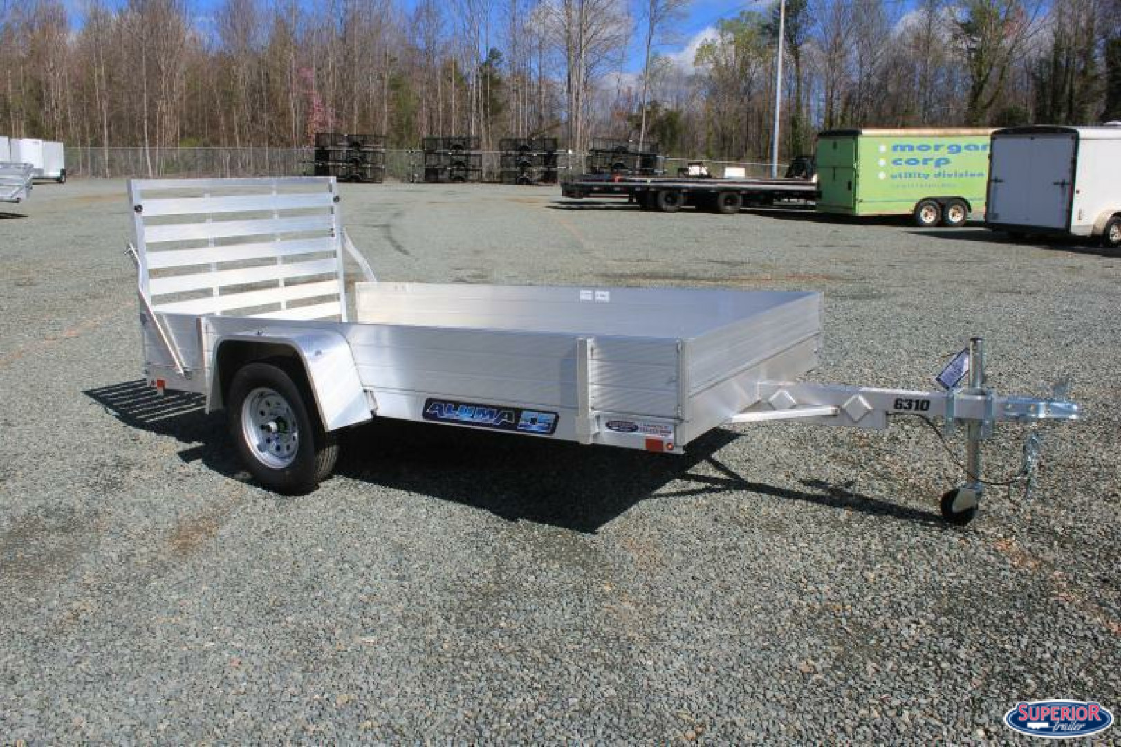New 2025 ALUMA 6310 w/ 12" Solid Sides Utility Trailer