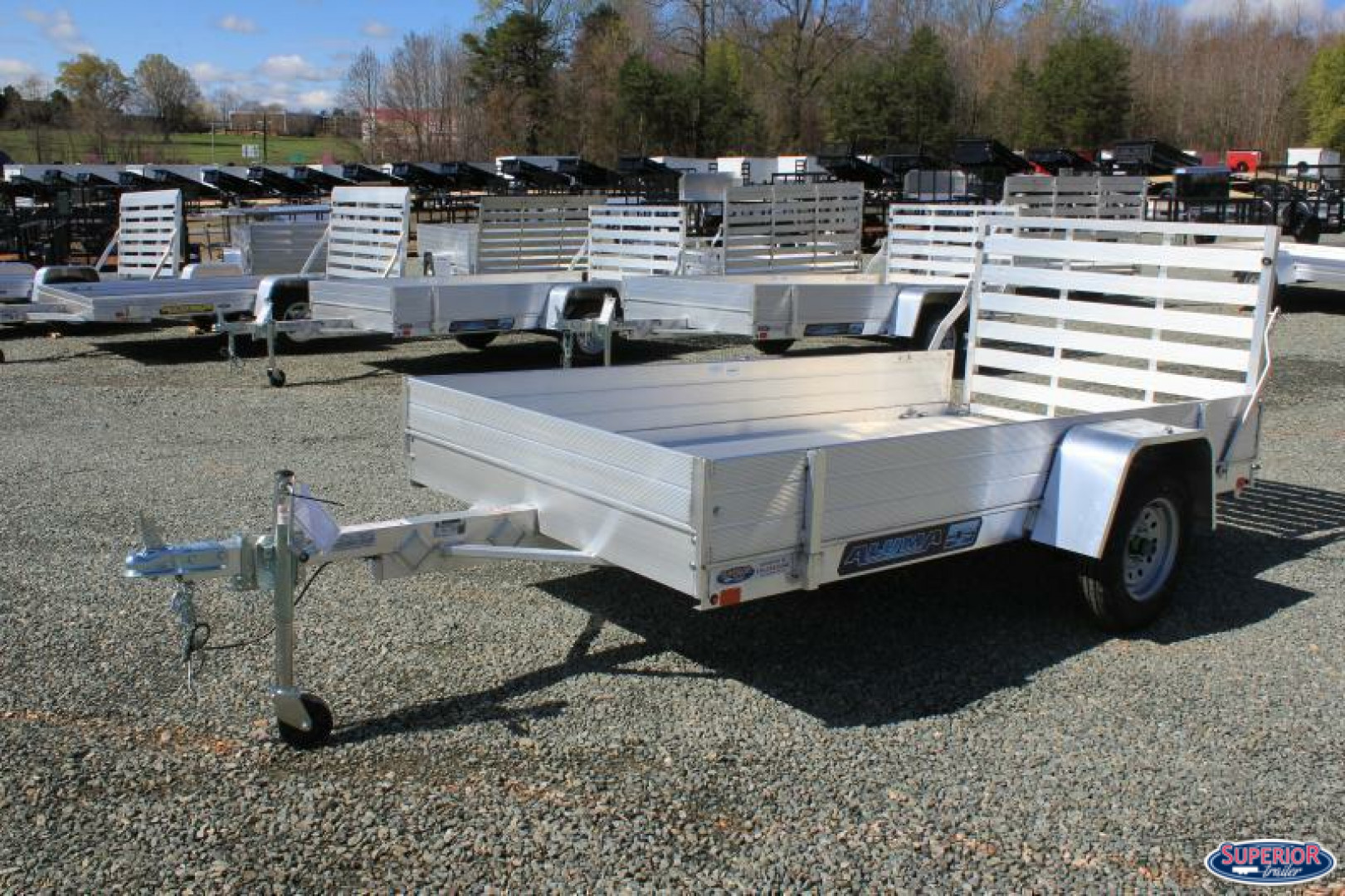 New 2025 ALUMA 6310 w/ 12" Solid Sides Utility Trailer