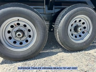 New 2025 HAWKE TRAILERS 6X12 10K Dump w/ Spreader Gate Ramps and Tarp Dump Trailer