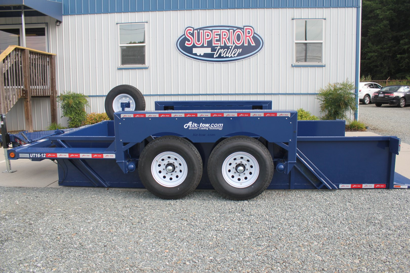 New 2024 Air Tow 14' UT16-12 16k Drop Deck Equipment Trailer