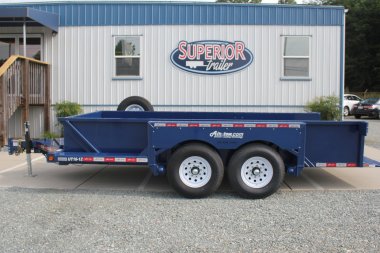 New 2024 Air Tow 14' UT16-12 16k Drop Deck Equipment Trailer