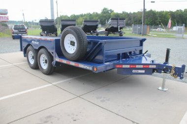 New 2024 Air Tow 14' UT16-12 16k Drop Deck Equipment Trailer