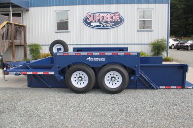 New 2024 Air Tow 14' UT16-12 16k Drop Deck Equipment Trailer