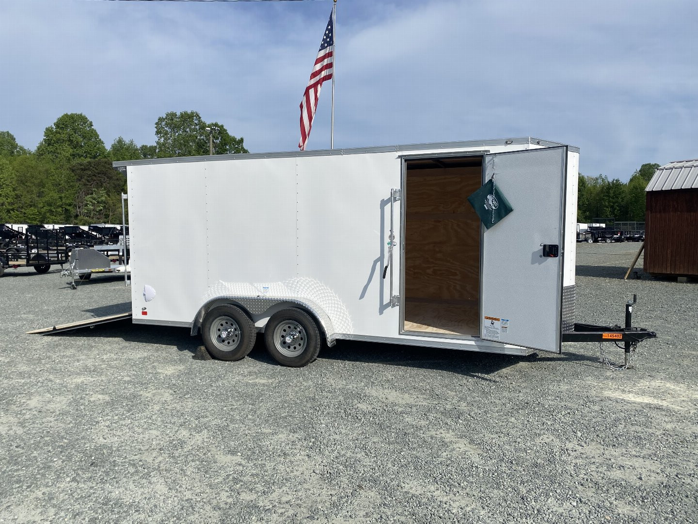 New 2025 CONTINENTAL CARGO 7X16 w/ Ramp Door & Rear Wing