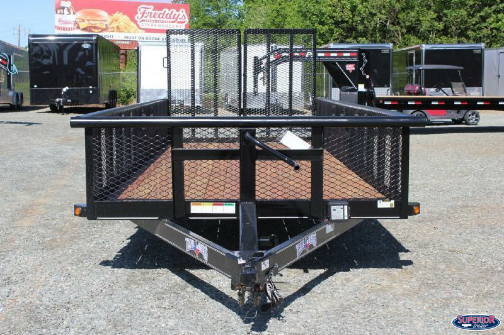 New 2024 TEXAS BRAGG TRAILERS 20BP 12K w/ 2' Expanded Sides and Split Gate Equipment Trailer