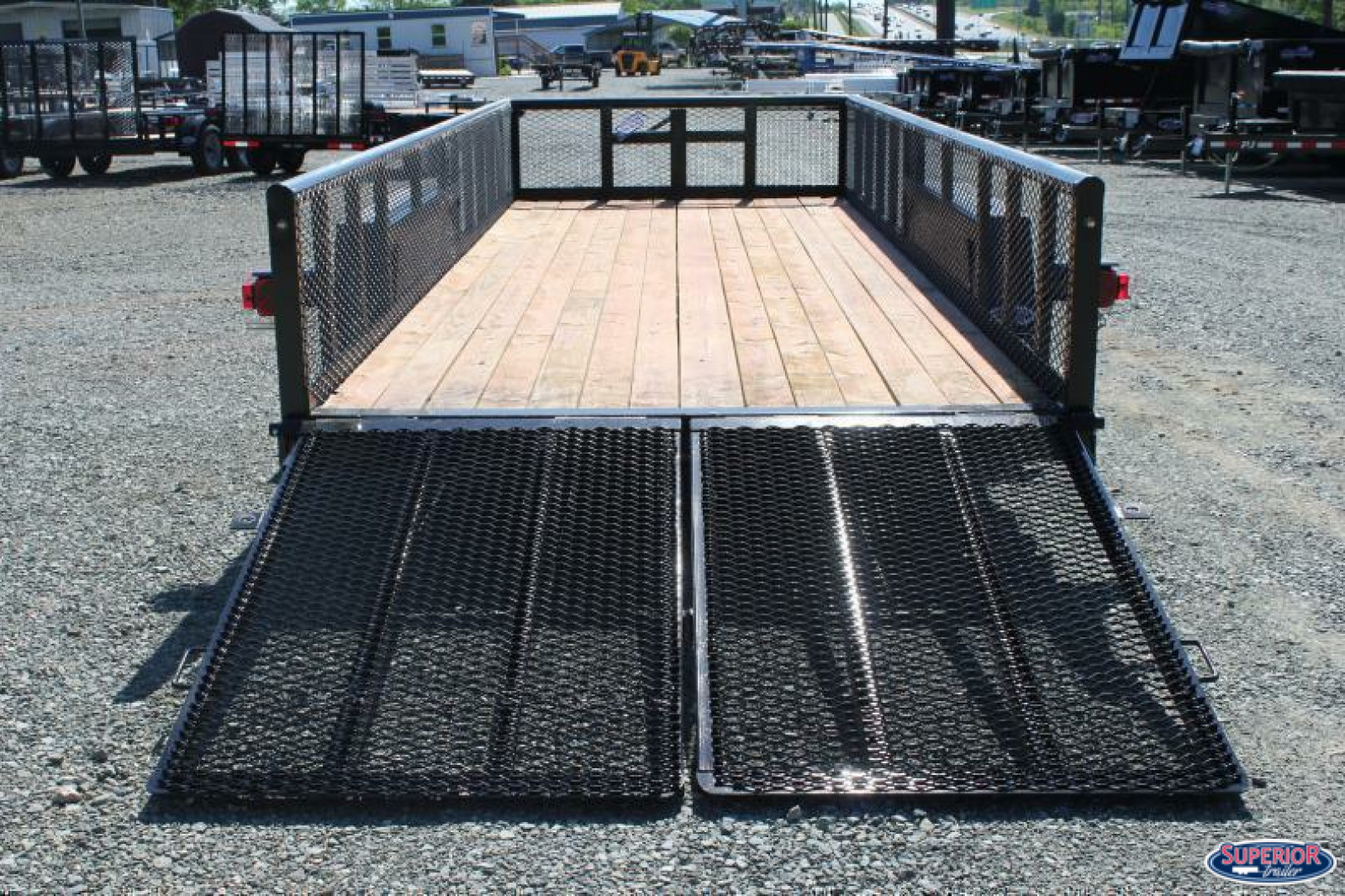 New 2024 TEXAS BRAGG TRAILERS 20BP 12K w/ 2' Expanded Sides and Split Gate Equipment Trailer