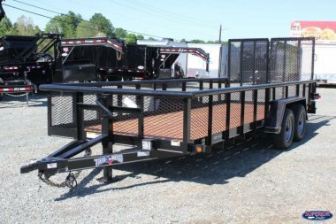 New 2024 TEXAS BRAGG TRAILERS 20BP 12K w/ 2' Expanded Sides and Split Gate Equipment Trailer