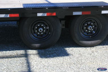 New 2024 PJ TRAILERS 24ft F8 14K w/ Fold Up Ramps & Front Tool Box