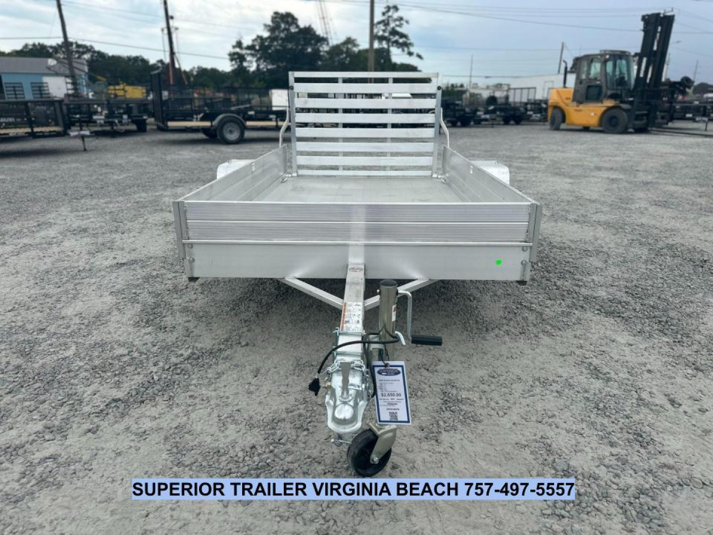New 2025 Aluma 6310 w/ 12" Solid Sides Utility Trailer