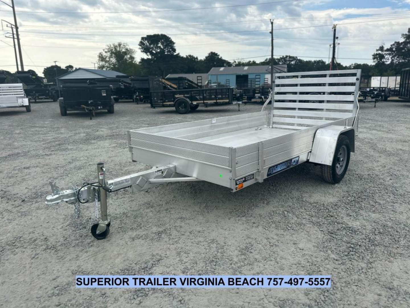 New 2025 Aluma 6310 w/ 12" Solid Sides Utility Trailer