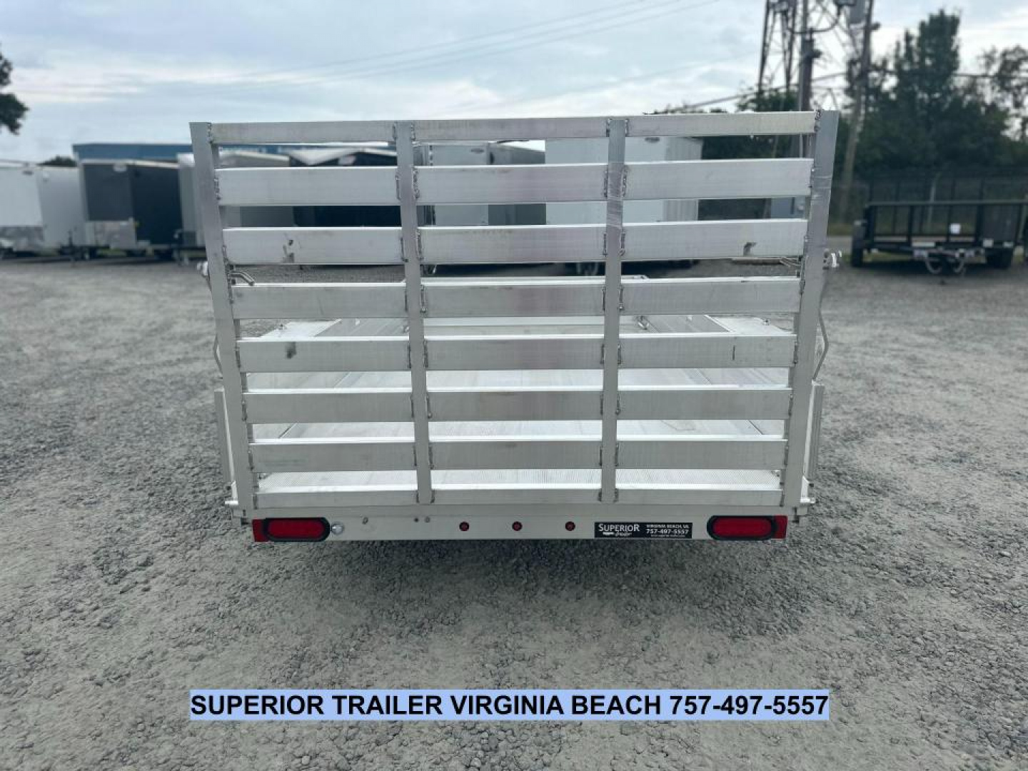 New 2025 Aluma 6310 w/ 12" Solid Sides Utility Trailer