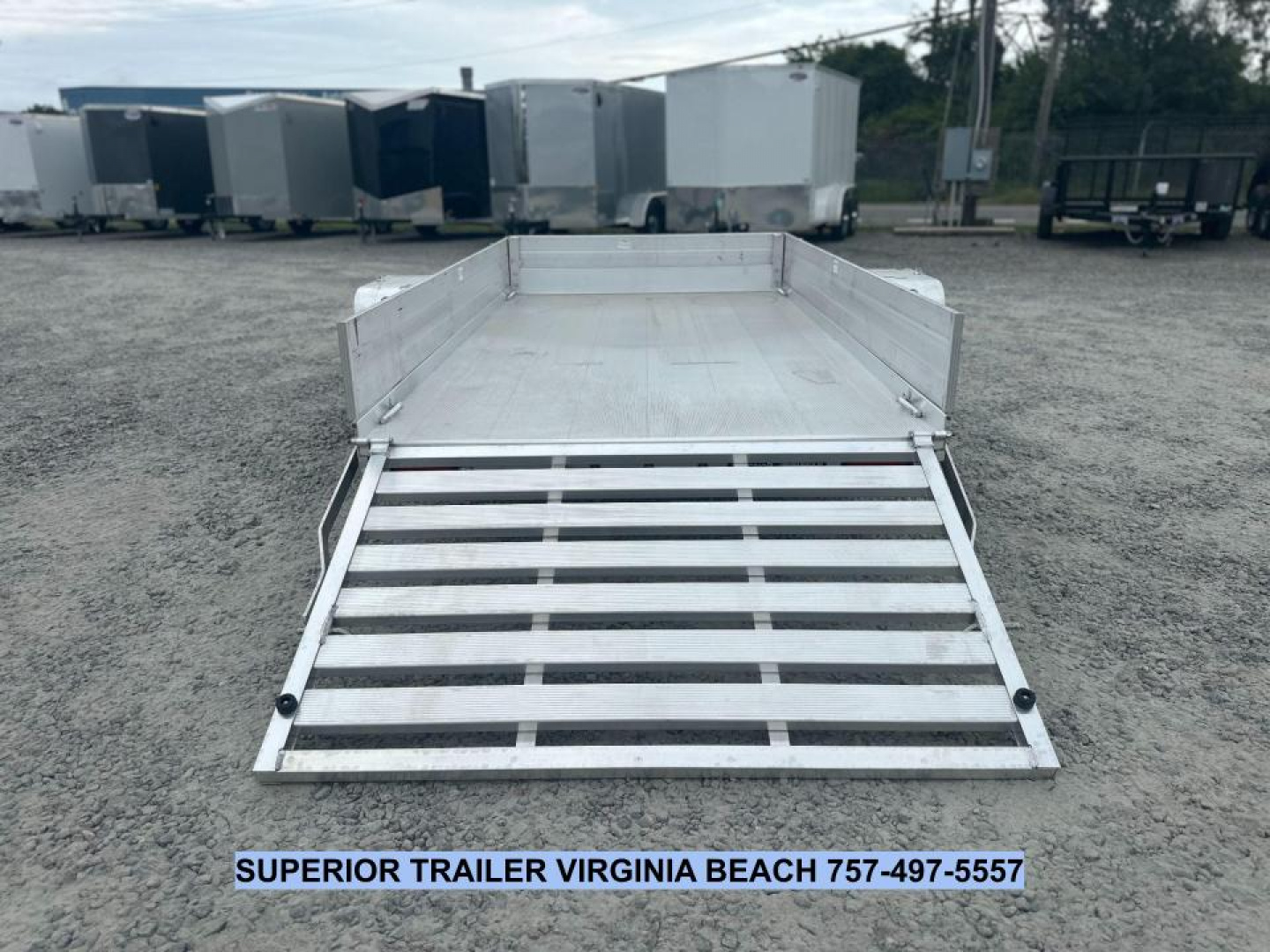 New 2025 Aluma 6310 w/ 12" Solid Sides Utility Trailer