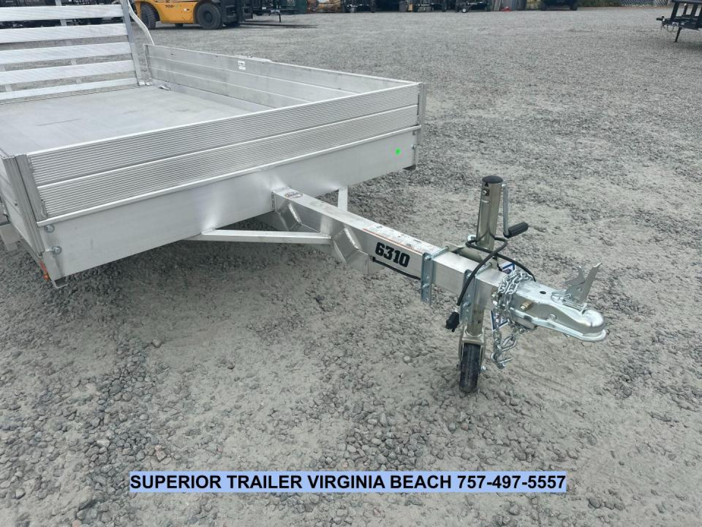 New 2025 Aluma 6310 w/ 12" Solid Sides Utility Trailer