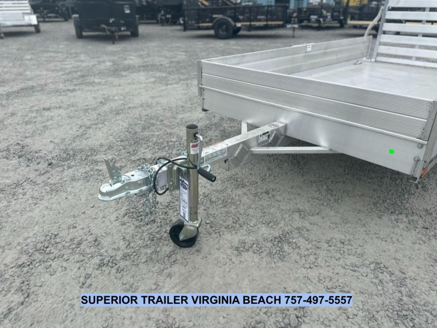New 2025 Aluma 6310 w/ 12" Solid Sides Utility Trailer
