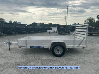 New 2025 Aluma 6310 w/ 12" Solid Sides Utility Trailer