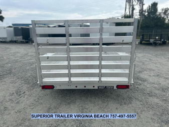 New 2025 Aluma 6310 w/ 12" Solid Sides Utility Trailer