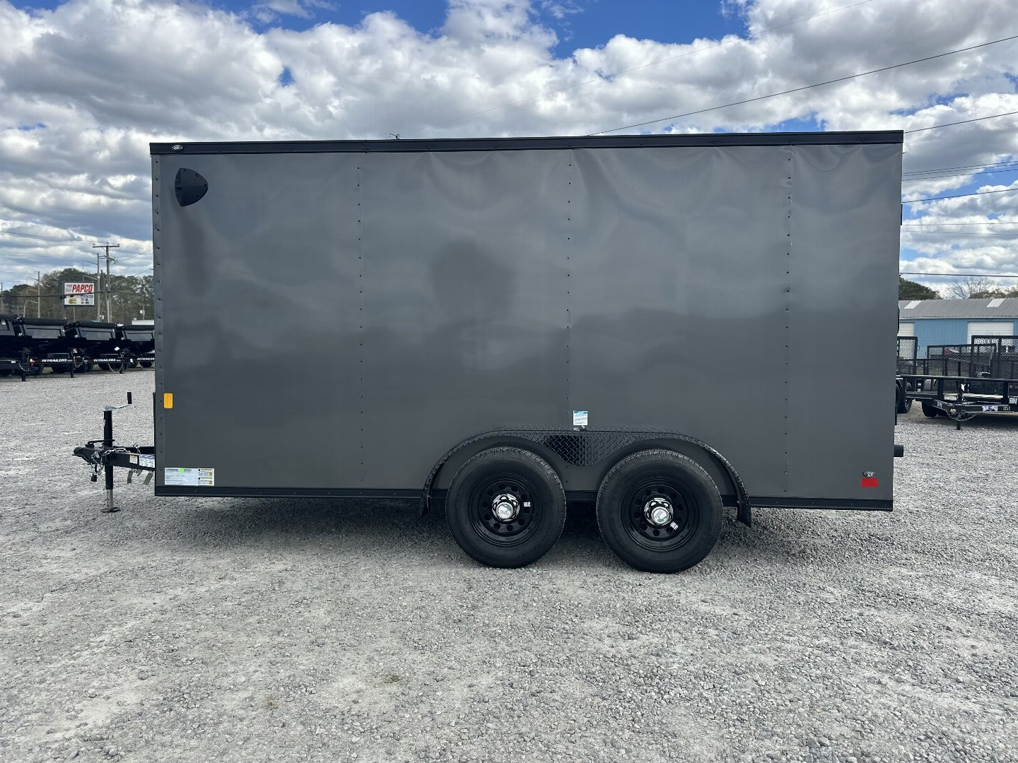 New 2025 CONTINENTAL CARGO 7x14 w/ Ramp & Black Out Pkg