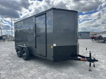 New 2025 CONTINENTAL CARGO 7x14 w/ Ramp & Black Out Pkg