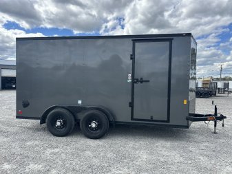 New 2025 CONTINENTAL CARGO 7x14 w/ Ramp & Black Out Pkg