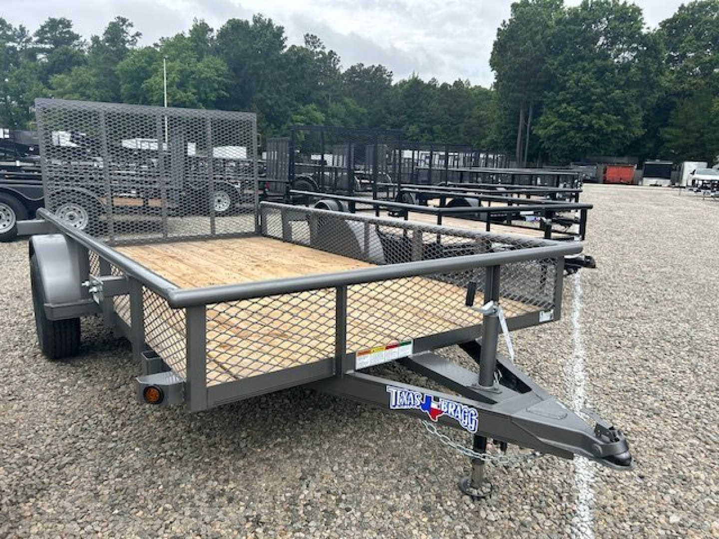New 2024 TEXAS BRAGG TRAILERS 6x12P w/ Expanded Sides and Gate Utility Trailer