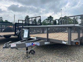New 2024 TEXAS BRAGG TRAILERS 6x12P w/ Expanded Sides and Gate Utility Trailer