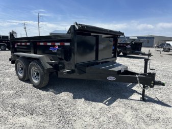 New 2024 HAWKE TRAILERS 6X10 10K Dump w/ Spreader Gate and Ramps Dump Trailer