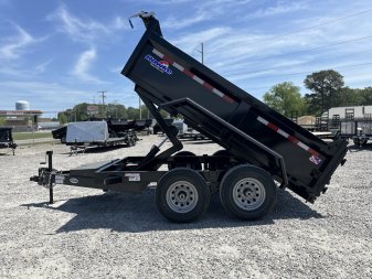 New 2024 HAWKE TRAILERS 6X10 10K Dump w/ Spreader Gate and Ramps Dump Trailer