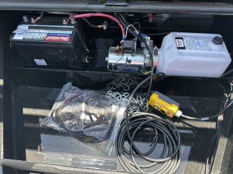 New 2024 HAWKE TRAILERS 6X10 10K Dump w/ Spreader Gate and Ramps Dump Trailer