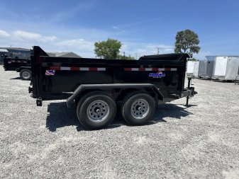 New 2024 HAWKE TRAILERS 6X10 10K Dump w/ Spreader Gate and Ramps Dump Trailer