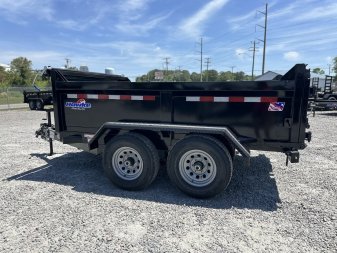 New 2024 HAWKE TRAILERS 6X10 10K Dump w/ Spreader Gate and Ramps Dump Trailer