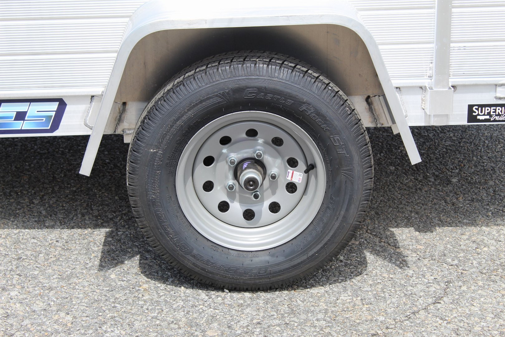 New 2025 ALUMA 548 w/ 12" Solid Sides and Tailgate Utility Trailer