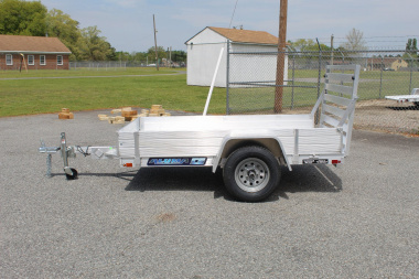 New 2025 ALUMA 548 w/ 12" Solid Sides and Tailgate Utility Trailer