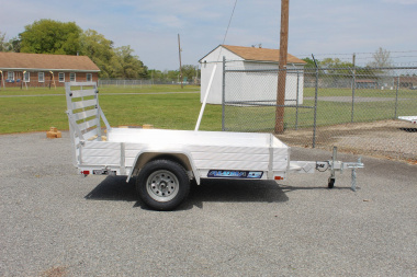 New 2025 ALUMA 548 w/ 12" Solid Sides and Tailgate Utility Trailer