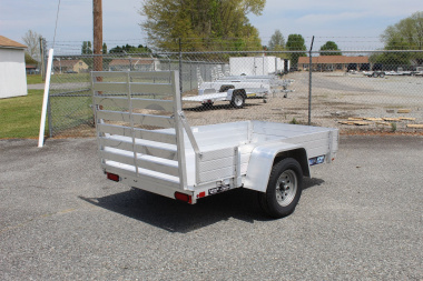 New 2025 ALUMA 548 w/ 12" Solid Sides and Tailgate Utility Trailer