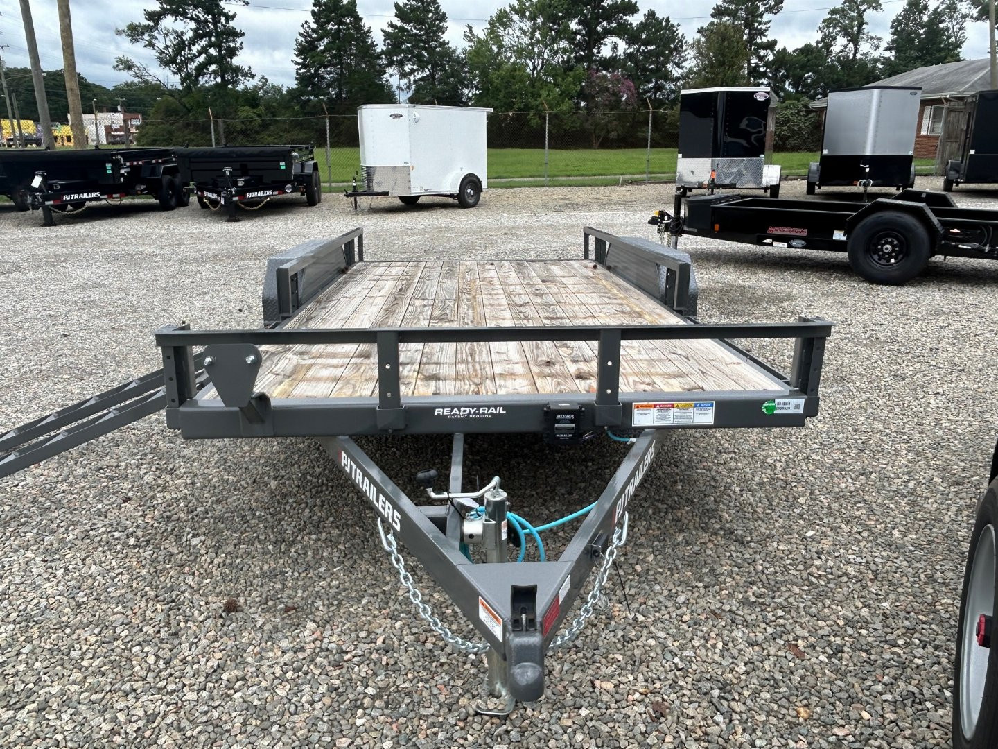 New 2024 PJ TRAILERS 16ft UL 7K w/ ATV Ramps & 3ft Fold Up Gate Utility Trailer