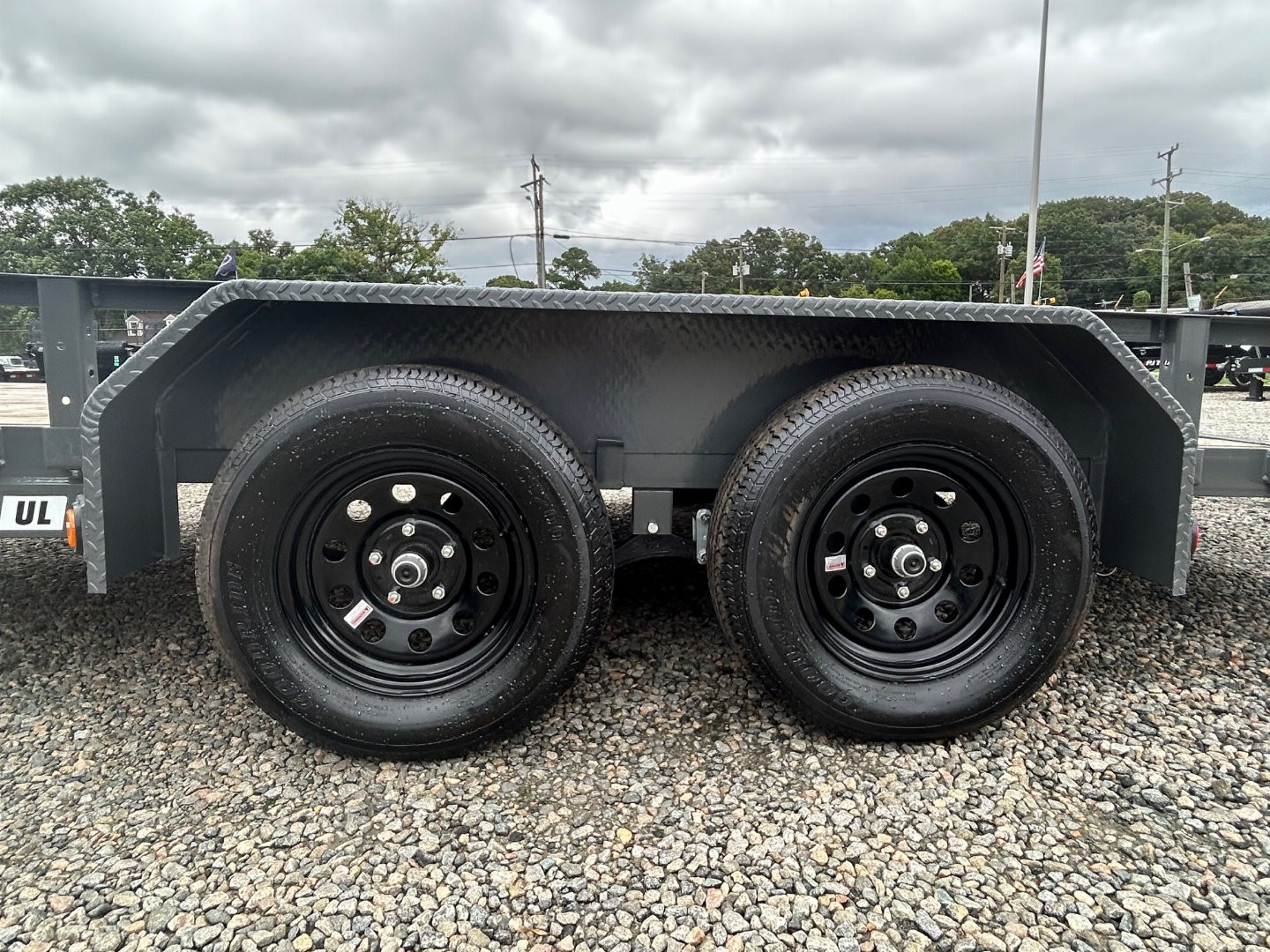 New 2024 PJ TRAILERS 16ft UL 7K w/ ATV Ramps & 3ft Fold Up Gate Utility Trailer
