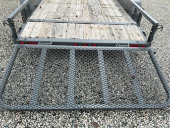 New 2024 PJ TRAILERS 16ft UL 7K w/ ATV Ramps & 3ft Fold Up Gate Utility Trailer