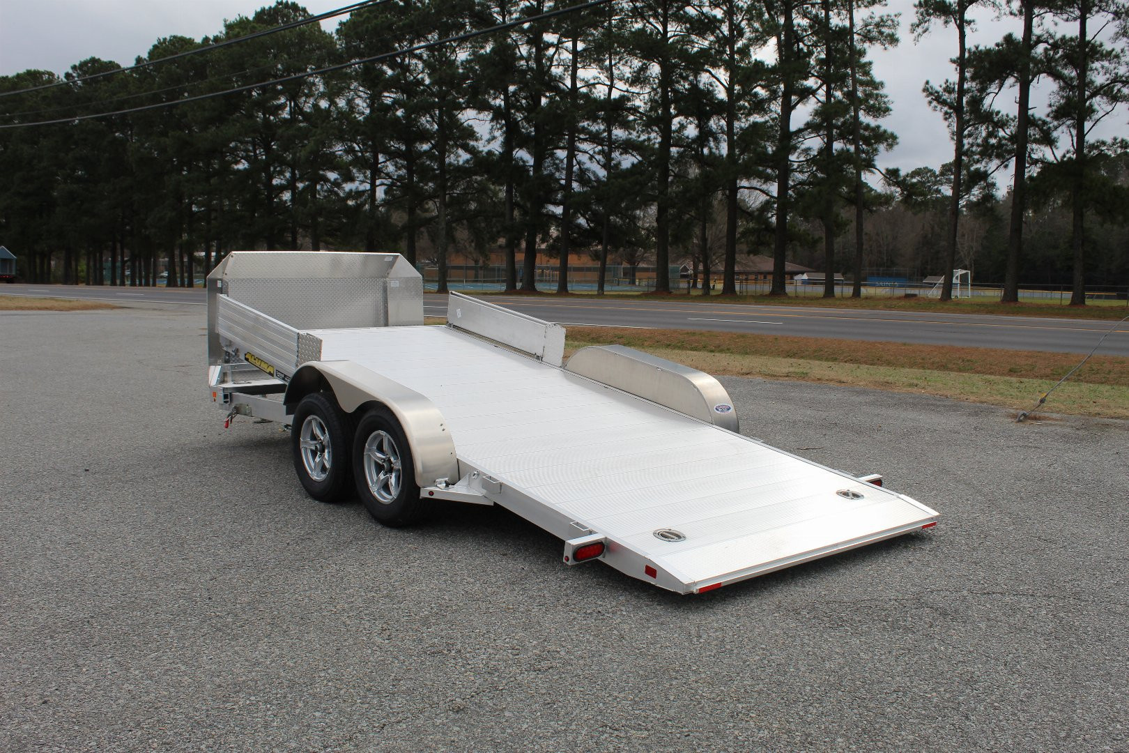 New 2025 ALUMA 8218 Low Clearance Tilt Car Trailer Car / Racing Trailer