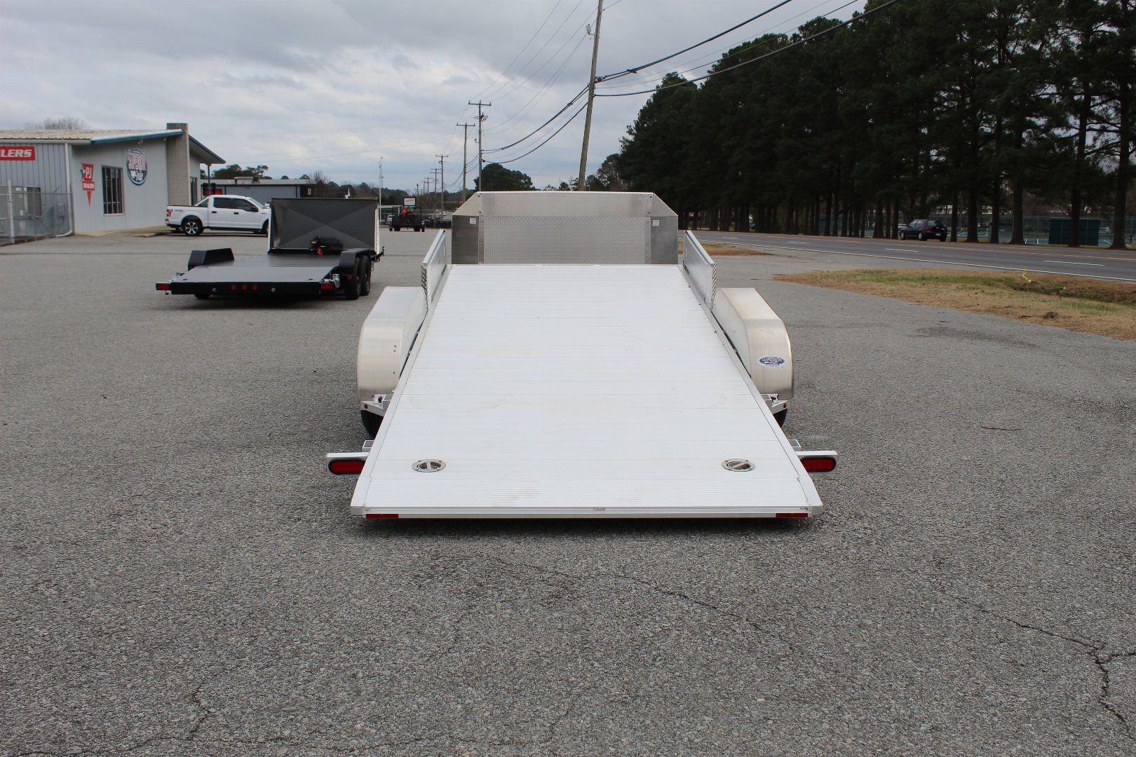 New 2025 ALUMA 8218 Low Clearance Tilt Car Trailer Car / Racing Trailer