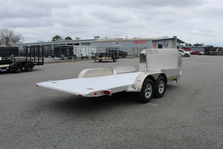 New 2025 ALUMA 8218 Low Clearance Tilt Car Trailer Car / Racing Trailer