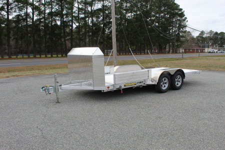 New 2025 ALUMA 8218 Low Clearance Tilt Car Trailer Car / Racing Trailer
