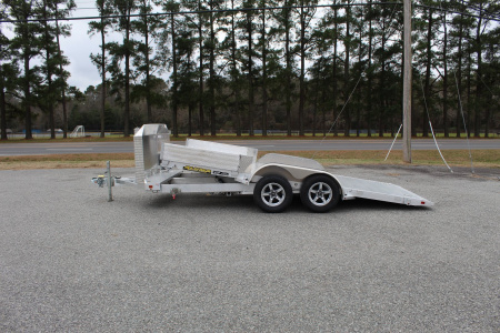 New 2025 ALUMA 8218 Low Clearance Tilt Car Trailer Car / Racing Trailer