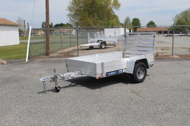 New 2025 ALUMA 548 w/ 12" Solid Sides and Tailgate Utility Trailer