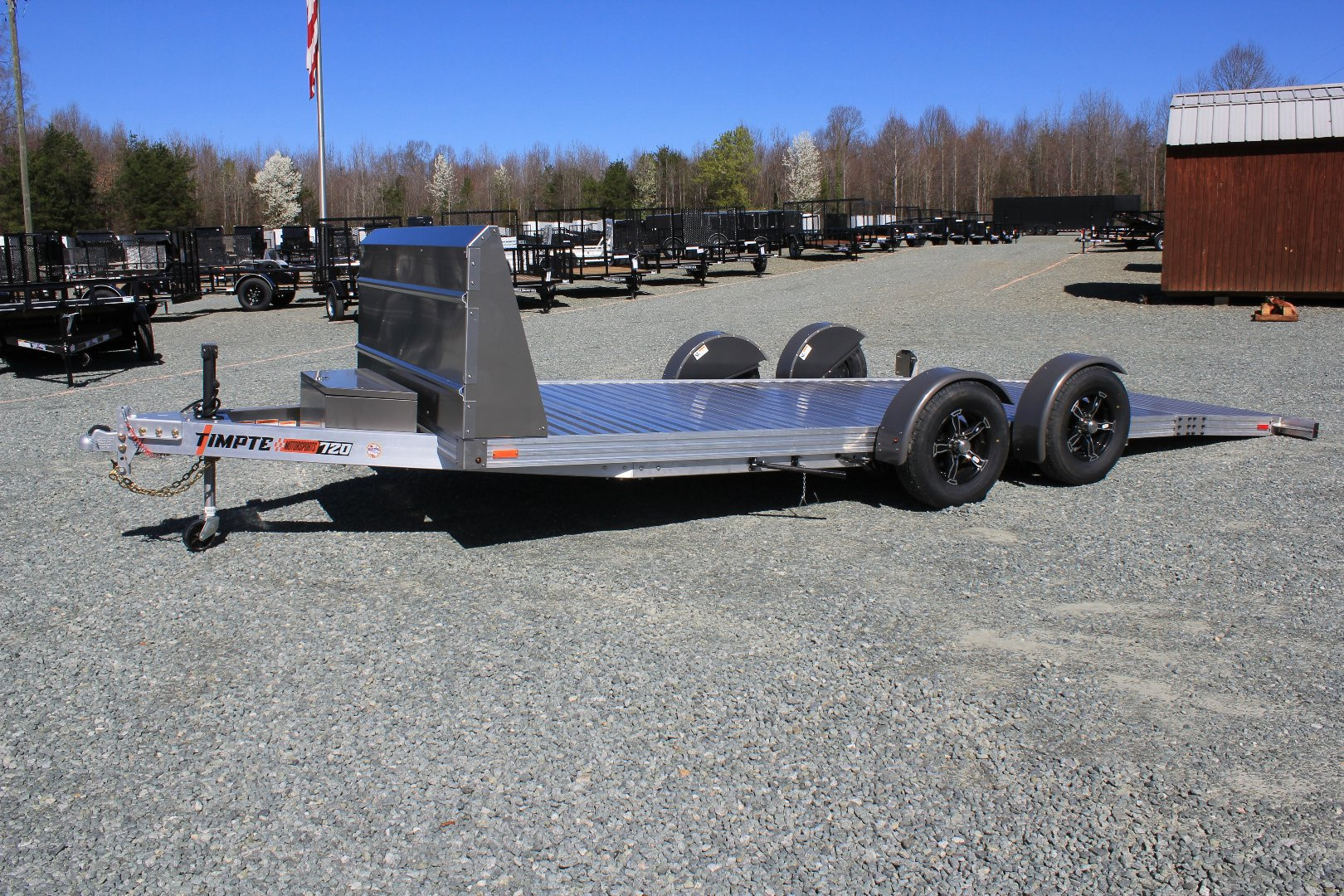 New 2024 TIMPTE 720 Timpte Car Trailer w/ EZ Load Drop Deck Car / Racing Trailer