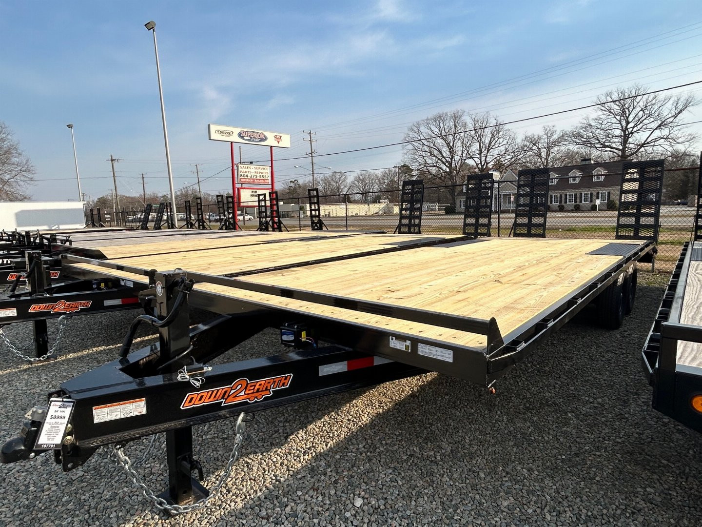 New 2024 DOWN 2 EARTH TRAILERS 24ft 14K Deckover w/ Fold Up Ramps ...