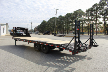 New 2024 PJ TRAILERS 24ft F8 GN w/ Fold Up Ramps