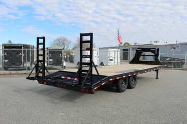 New 2024 PJ TRAILERS 24ft F8 GN w/ Fold Up Ramps