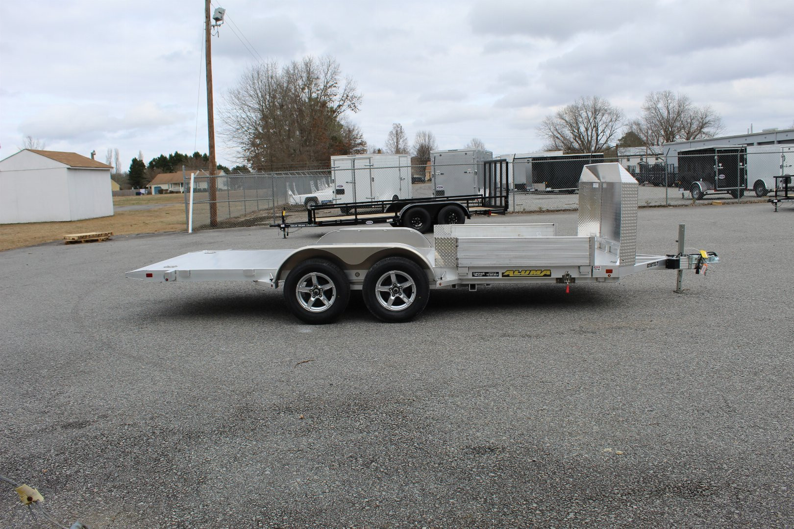 New 2024 Aluma 8216 Low Clearance Tilt Car Trailer w/ JT Package